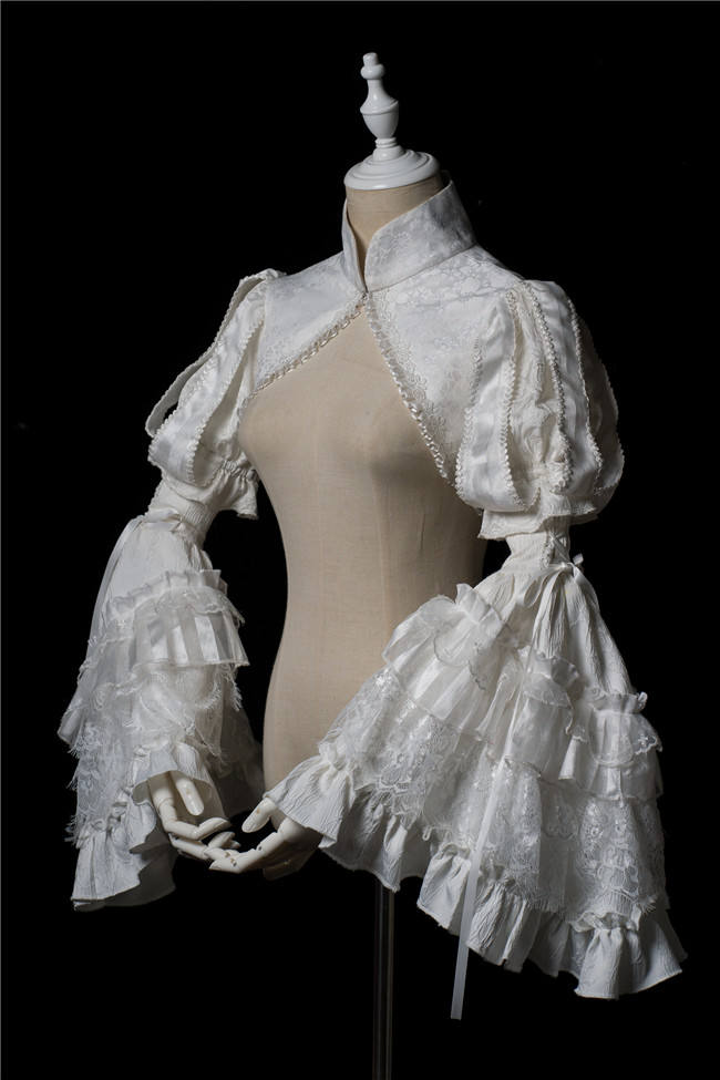 Smoothy Caliburn Lolita Bolero, Corset, Hime Sleeves, Underskirt and Back Bow