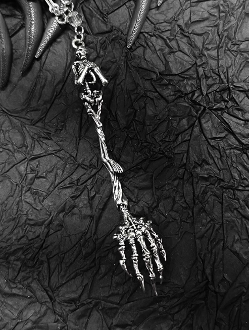 Lilith House Horrible House Gothic Skeleton Cutlery Necklace