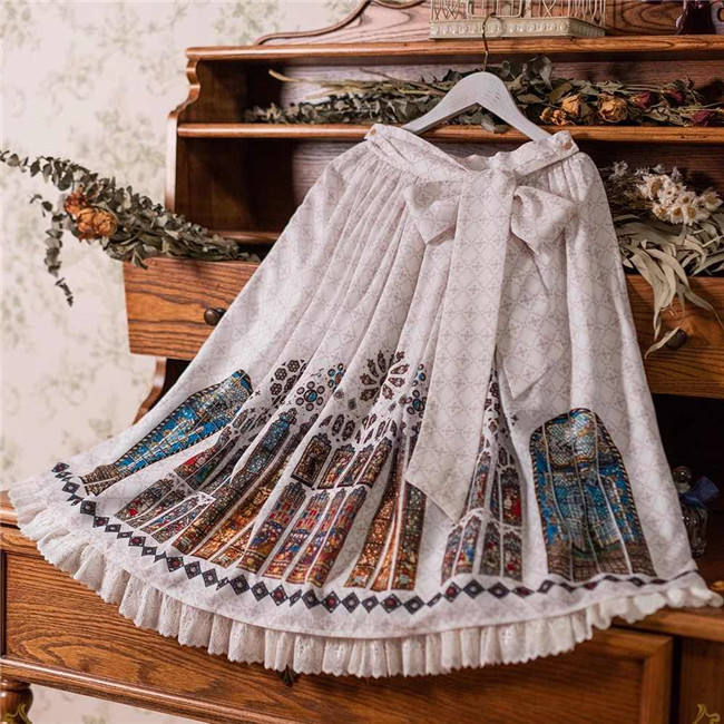 The Holy Cross Stained Glass Window Gothic Skirt