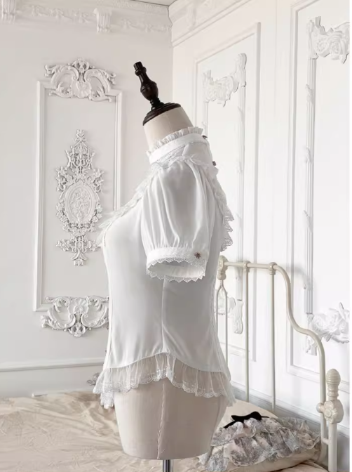The Holy Cross Stained Glass Window Gothic Lolita Blouse