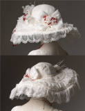 Nightmare Lilith White Gothic Lolita Hat