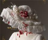 Nightmare Lilith White Gothic Lolita Hat
