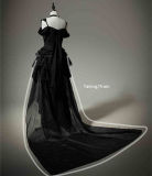 LingXi Nightfall Maste Gothic Fishbone Skirt, Top, Coat and Necklace