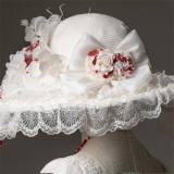 Nightmare Lilith White Gothic Lolita Hat