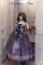 Purple Jumper Dress + Waist Belt + Overskirt