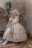 Romantic Rose Elegant Lolita Dress and Overskirt