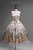 Romantic Rose Elegant Lolita Dress and Overskirt