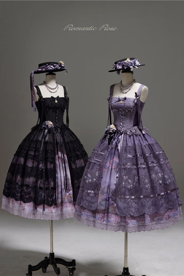 Romantic Rose Elegant Lolita Skirt, Top and Blouse