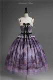 Romantic Rose Elegant Lolita Dress and Overskirt