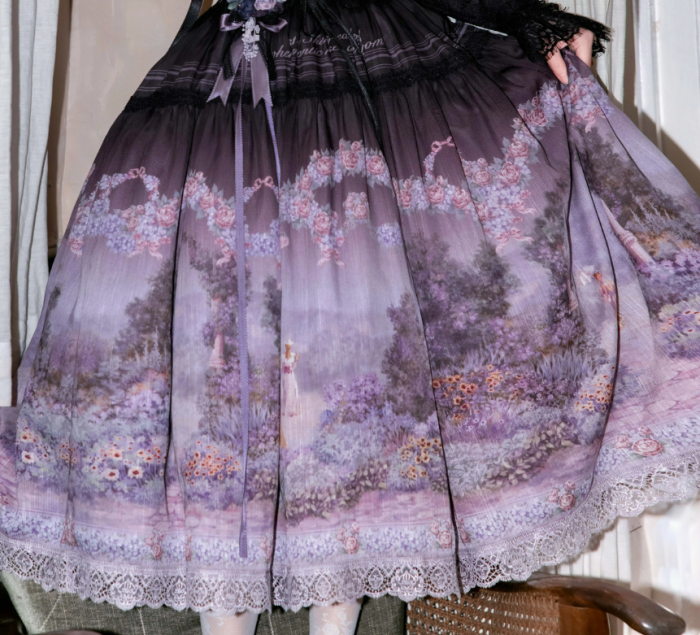 Romantic Rose Elegant Lolita Skirt, Top and Blouse