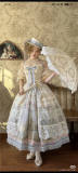 Romantic Rose Elegant Lolita Dress and Overskirt