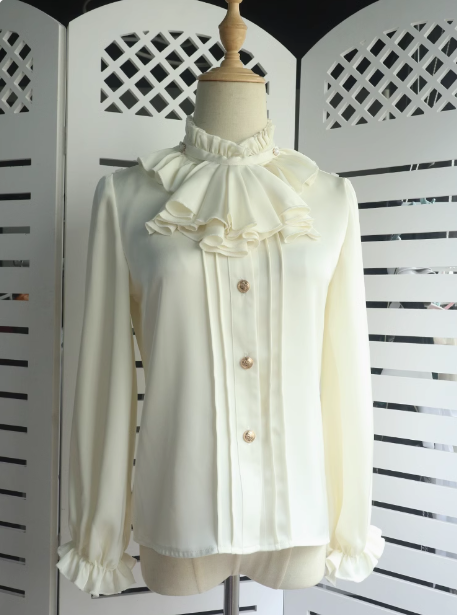 Queen's Game Ouji Lolita Blouse, Cape, Short Pants Red Green Blue