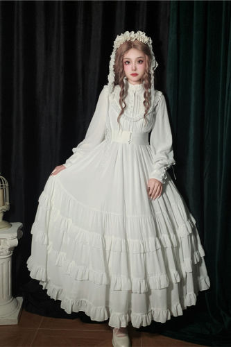 Little Dipper  ~The Princess of Windsor Stand Collar Long Sleeves Lolita OP
