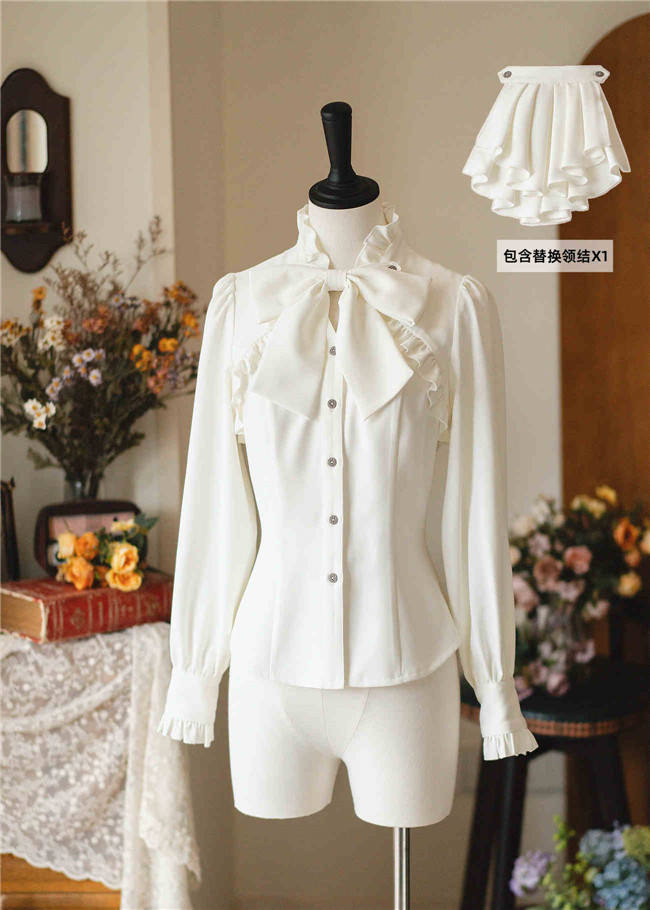 Forest Wardrobe Forest Letterhead Stripe Lolita Skirt, Coat and Blouse