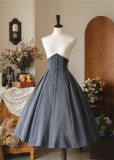 Forest Wardrobe Forest Letterhead Stripe Lolita Skirt, Coat and Blouse