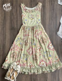 Miss Point Kitty and Rose Green Lolita Dress and Skirt