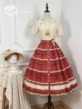 Miss Point Kitty and Rose Unicolor Lolita Skirt