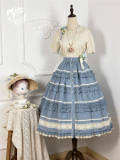 Miss Point Kitty and Rose Unicolor Lolita Skirt