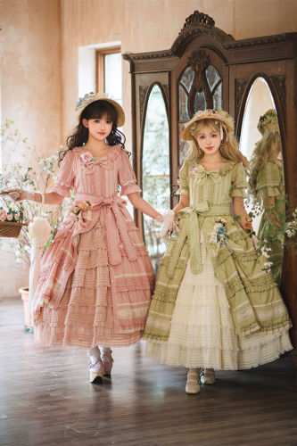 Miss Point Kitty and Rose Unicolor Lolita Dress