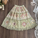 Miss Point Kitty and Rose Green Lolita Dress and Skirt