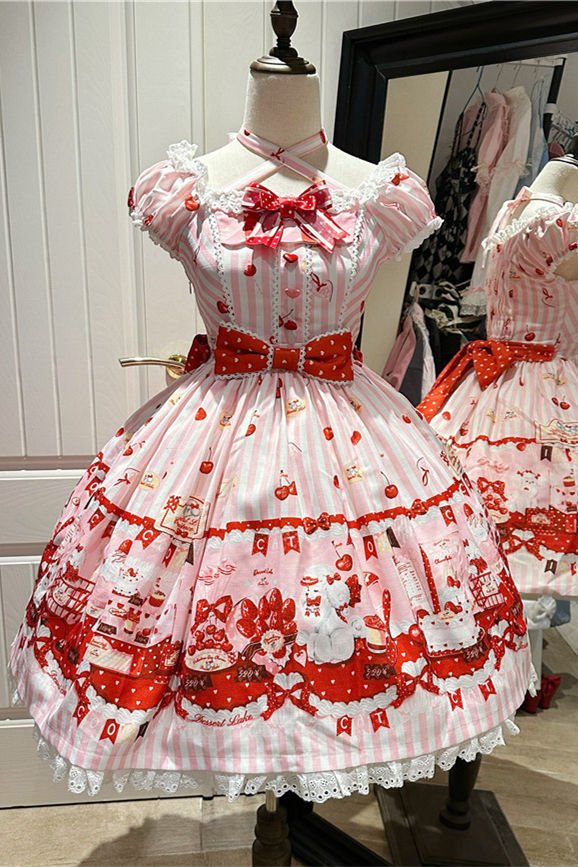 Dessert Lake Dog Convenience Store Sweet Lolita Dress