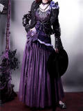 Mysterious Nocturne Purple Jumper Dress and Underskirt