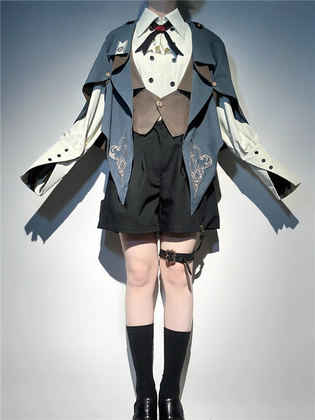 Narrative Poem Ouji Blouse, Vest and Short Pants