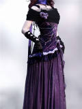 Mysterious Nocturne Purple Jumper Dress and Underskirt