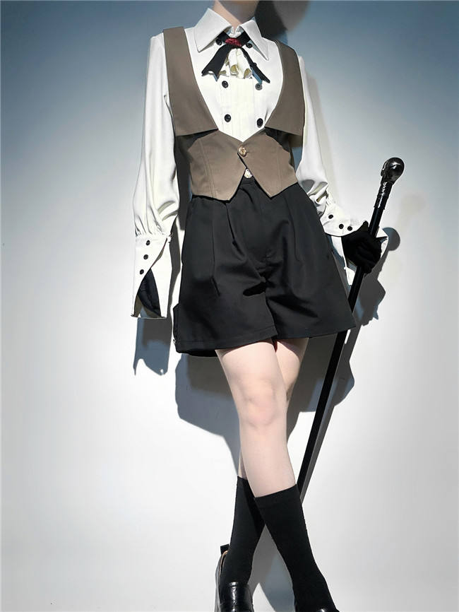 Narrative Poem Ouji Blouse, Vest and Short Pants
