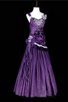 Mysterious Nocturne Purple Jumper Dress and Underskirt