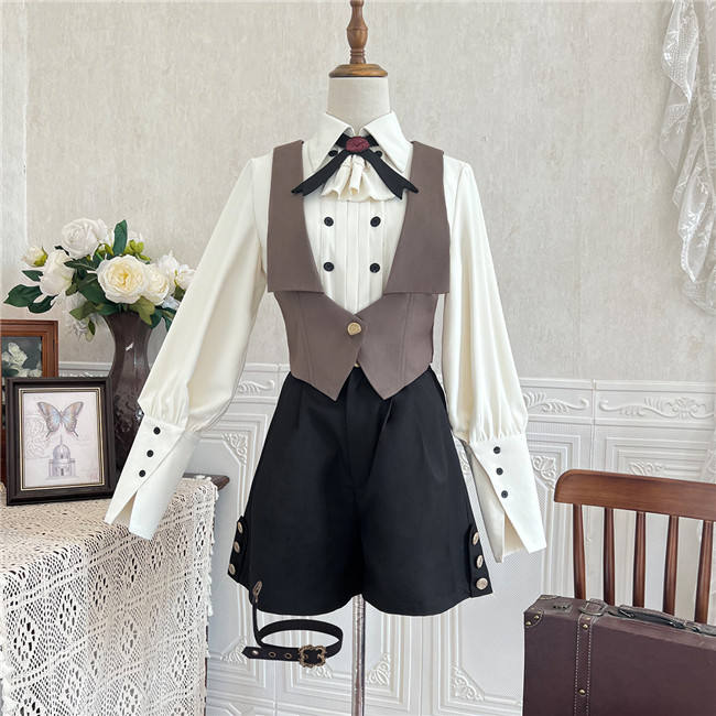 Narrative Poem Ouji Blouse, Vest and Short Pants