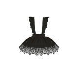 Withpuji Stripe Gothic Lolita Dress and Apron