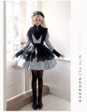 Withpuji Stripe Gothic Lolita Dress and Apron