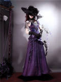 Mysterious Nocturne Purple Jumper Dress and Underskirt
