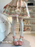 Roji Bowknots and Horse Printed Lolita Tights