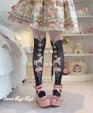 Roji Bowknots and Horse Printed Lolita Tights