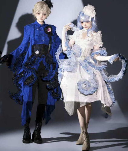 Cthulhu Tentacle Shape Adjustable Dress, Petticoat and Blouse