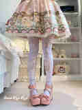 Roji Bowknots and Horse Printed Lolita Tights