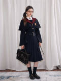 Kyouko & Harry Potter Co-signed Sailor Collar Dress with Detachable Cape Harry Potter Cloak