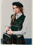 Kyouko & Harry Potter Collaborated Jacquard Knitted Vest Harry Potter Clothes