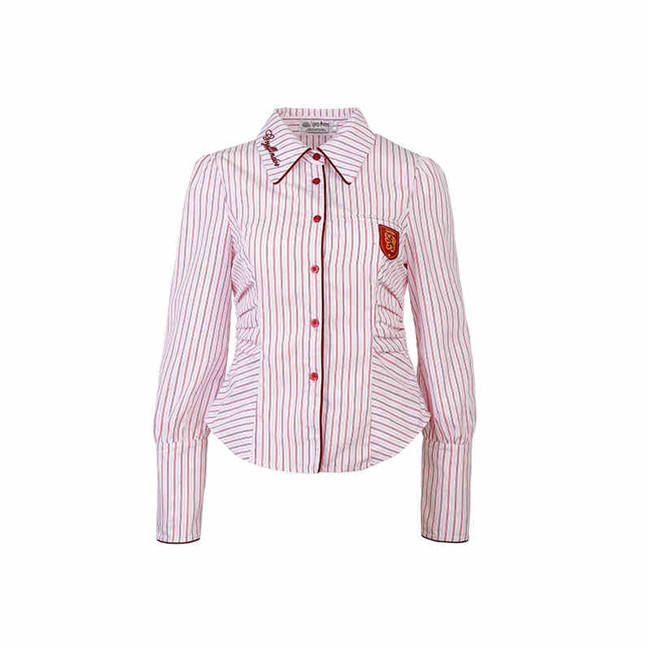 Kyouko & Harry Potter Collaborated Stripe Long Sleeves Blouse and Pleated Skirt Harry Potter Clothes