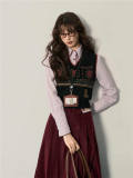 Kyouko & Harry Potter Collaborated Jacquard Knitted Vest Harry Potter Clothes