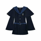 Kyouko & Harry Potter Co-signed Sailor Collar Dress with Detachable Cape Harry Potter Dress