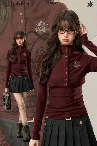 Kyouko & Harry Potter Collaborated Fake Two Pieces Top wear