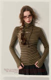 Kyouko & Harry Potter Collaborated High Neck Striped Top Wear Harry Potter Clothes