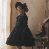 Nnstar Kiki's weekly Black Doll Lolita Dress