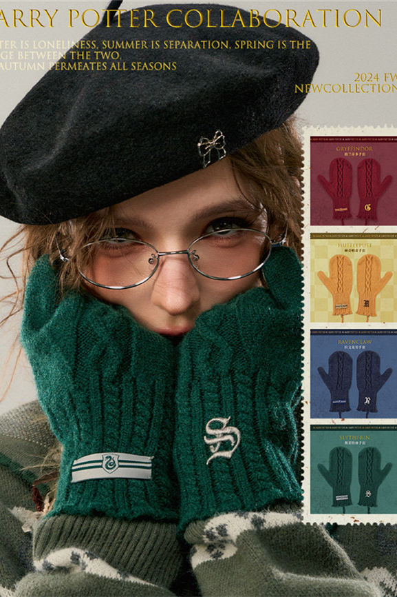 Kyouko & Harry Potter Collaborated Plush Halter Gloves Harry Potter Cosplay