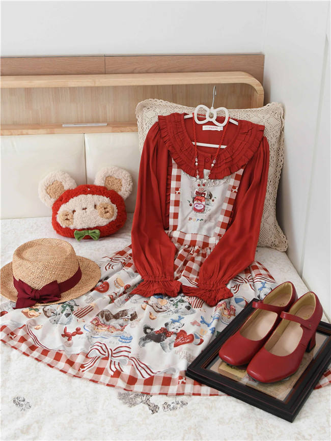 Ruffles Collar Long Sleeves Cotton Lolita Blouse