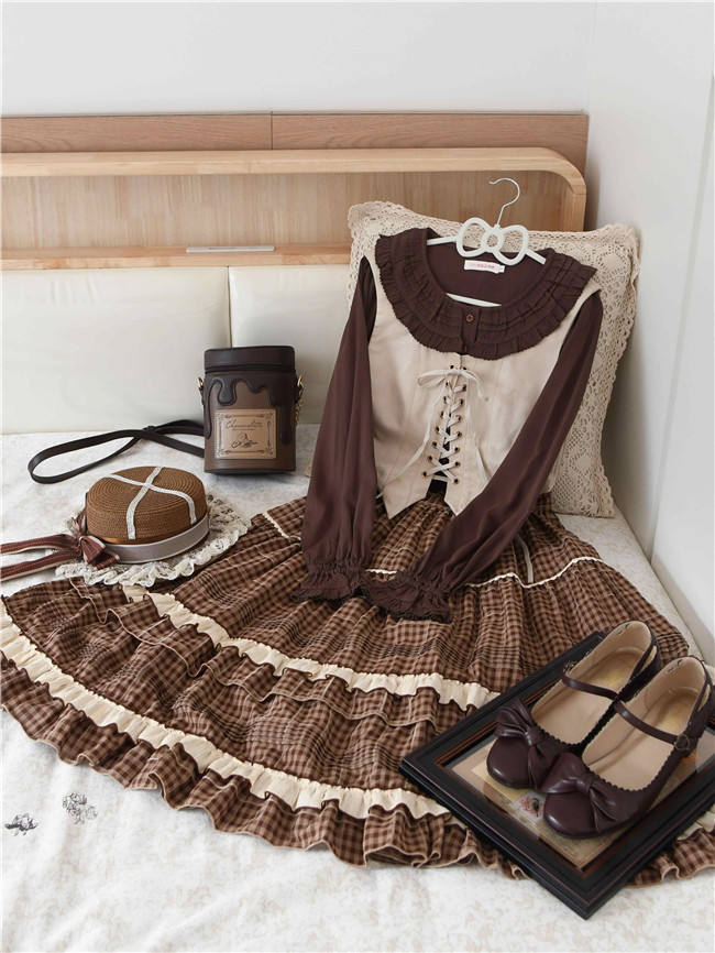 Ruffles Collar Long Sleeves Cotton Lolita Blouse