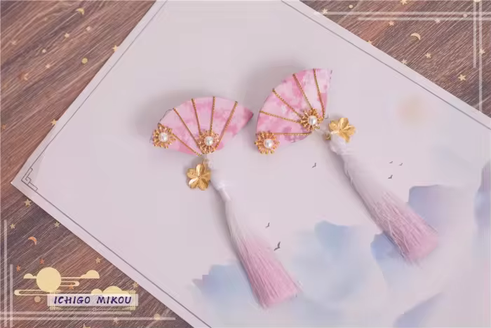 Ichigomikou Original Design Night Sakura Krathong Headdress